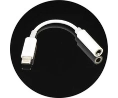 Oem Adapteris AUX Lightning (vyriškas) prie lizdo 3,5 mm (moteris) BOX baltas