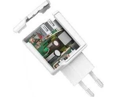 USB adapteris Schwaiger 230V 2x USB adapteris 2.4A baltas