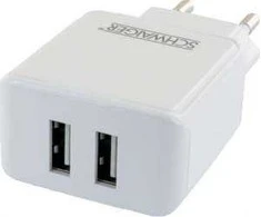 Įkroviklis Schwaiger jungiama į tinklą 2x USB-A 2.4A (LPRO230502)