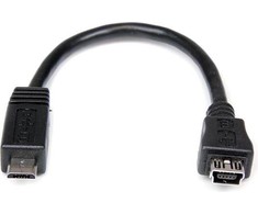 USB adapteris StarTech microUSB - Juodas miniUSB (USBMUSPF6)
