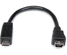USB adapteris StarTech microUSB - Juodas miniUSB (USBMUSPF6)