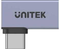 Unitek Adapteris USB-C į USB-C kampinis plokščias 40Gbps