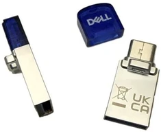 USB atmintinė Dell DELL AD564595 USB atmintinė 128 GB USB A tipo / USB C tipo 3.2 Gen 1 (3.1 Gen 1) mėlyna, sidabrinė