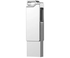 USB atmintinė HIKSEMI Sync E327C 64GB Sidabrinė (HS-USB-E327C(STD)/64G/U3/Sidabrinis/WW)