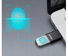 USB atmintinė Lexar JumpDrive Fingerprint F35Pro, 128 GB (LJDF35P064G-RNBNG)