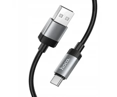 Cable USB A to USB C Hoco 3A 1 m X117 juodas