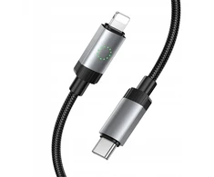 USB C - Lightning kabelis Hoco PD 27W 1 m X117 juodas
