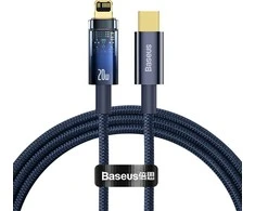 Baseus Explorer, USB-C prie Lightning kabelis, 20W, 1m (Mėlyna)