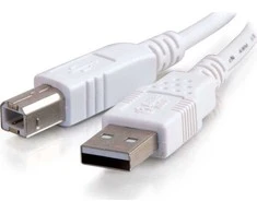 USB C2G kabelis USB-A – USB-B 3 m baltas (81562)