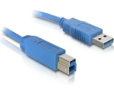 Delock kabelis USB 3.0 tipo A kištukas > USB 3.0 tipo B kištukas 3 m mėlynas