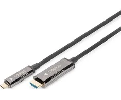 Assmann Electronic DIGITUS USB – C tipo į HDMI AOC FO Adapterio laidas HDMI Versija 2.0 Max 4Kx2K 60Hz 20m