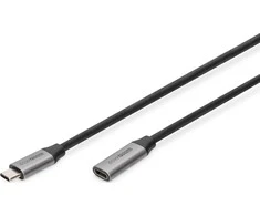 Digitus Skaitmenas | USB-C/M į USB-C/F prailginimo kabelis | DB-300230-010-S | USB-C į USB-C USB C, prijunkite | USB-C lizdas