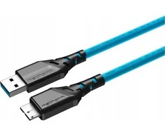 USB kabelis Ednet USB-A - micro-B 5 m mėlynas (MTC-520)