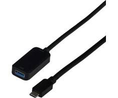 Efb Elektronik EFB USB kabelis USB-C - USB-A 5 m juodas (EBUSBC-USBA10GE.5)