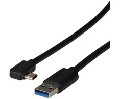 EFB USB kabelis USB-A - USB-C 0,5 m juodas (EBUSBC-USBC5GAK.0,5)
