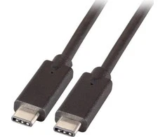 USB kabelis EFB USB-C - USB-C 1 m Juodas (K5283-5ASW.1)