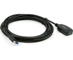 USB kabelis Equip USB-A - USB-A 5 m Juodas (133346)
