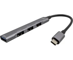 I-TEC USB-C metalinis HUB 1x USB 3.0 3x USB 2.0 be maitinimo adapterio