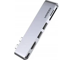 6-in-2 adapteris UGREEN CM380 USB-C šakotuvas, skirtas MacBook Air / Pro