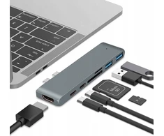 USB HUB USB stebulės skirstytuvas, skirtas MacBOOK AJH-712