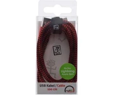 USB kabelis 2GO USB-A - Žaibas 1 m Raudona (795946)