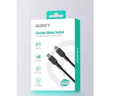 USB kabelis Aukey USB-C - USB-C 1,8 m juodas (Aukey)