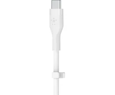 Belkin CAA009bt2MWH Boost Charge USB-C - lightning silikonowy 2.0m balta
