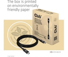 USB kabelis Club 3D USB-C - USB-C 2 m Juodas (CAC- 1575)