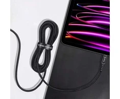 „Crong Armor Link“ – iš USB-C į USB-C 100 W 5A pintas laidas Maitinimo tiekimas Greitas įkrovimas 200 cm (juodas)