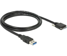 USB kabelis Delock USB-A - microUSB 3 m, juodas (83599)