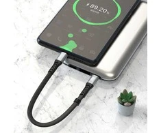 USB-C į USB-C Dudao 100 W PD 0.23 m laidas (juodas)