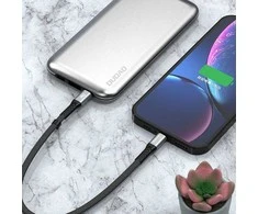USB-C prie Lightning Dudao 20 W PD 0.23 m kabelis (juodas)