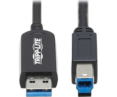 USB kabelis Eaton USB-A - USB-B 20 m juodas (U328F-20M)