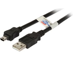 Efb Elektronik Kabelis USB EFB USB-A - miniUSB 0.5 m Juodas (K5251SW.0,5)