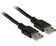 USB kabelis EFB USB-A - USB-A 3 m Juodas (K5253SW.3)