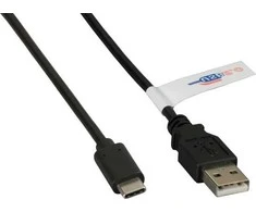 Efb Elektronik USB kabelis EFB USB-A - USB-C 1 m Juodas (K5258SW.1)
