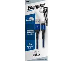 Energizer Ultimate – USB-A į USB-C jungiamasis laidas 2 m (mėlynas)