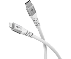 USB kabelis Goobay Lightning - USB-C 1 m, baltas (RB74519)