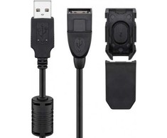 USB kabelis Goobay USB-A - USB-A 2 m, juodas
