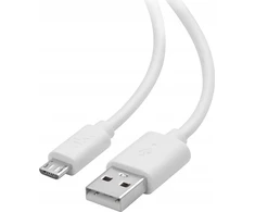 USB kabelis ISY USB-A - microUSB 2 m, baltas