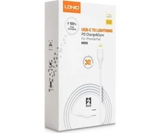 Kabelis USB-C - Lightning LDNIO 2m 30W balta LC122I