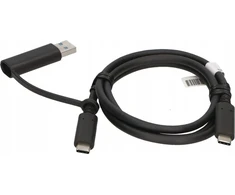 USB kabelis Lenovo USB-C - USB-C 1 m juodas (USB-C kabelis su adapteriu TP)