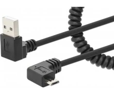 Kabelis USB Manhattan USB-A - micro-B 1 m Juodas (356237)