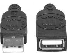 MANHATTAN Extension USB 2.0 Cable AM-AF 3m juodas
