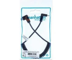 USB kabelis Manhattan USB-C - Juodas mikroUSB (356244)