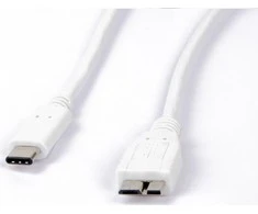 USB kabelis LMP USB-C - mikroUSB 1 m Balta (LMP -USBC-MUSB-W)