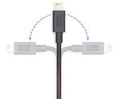 „Native Union Belt Cable XL Lightning“ 3 m, zebrai