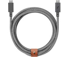 Native Union kabelis su dirželiu C-C PRO 2.4m 240W, zebros raštas