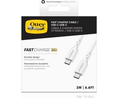 OTTERBOX STANDARTINIS USB C-C KABELIS 2M USB-PD Baltas