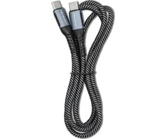 QOLTEC 52358 USB 2.0 Type C Kabelis USB 2.0 Type C 100W QC 3.0 PD 1.5m Juodas